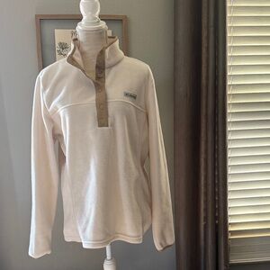 Columbia Cream Fleece Pullover